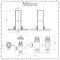 Milano Windsor - Thermostatic Antique Style Angled Radiator Valve and Pipe Set - Pewter