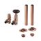 Milano Windsor - Traditional Thermostatic Angled Radiator Valve and Pipe Sleeve Set - Choice of Finish
