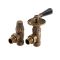 Milano - Traditional Angled Thermostatic Radiator Valves - Brass