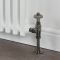 Milano Windsor - Black Nickel Thermostatic Antique Style Angled Radiator Valves (Pair)