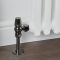 Milano Windsor - Black Nickel Traditional Thermostatic Angled Radiator Valves (Pair)