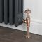 Milano Windsor - Antique Copper Thermostatic Antique Style Angled Radiator Valves (Pair)