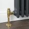 Milano Windsor - Polished Brass Thermostatic Antique Style Angled Radiator Valves (Pair)