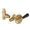 Milano - Traditional Angled Thermostatic Radiator Valves - Polished Brass