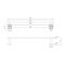 Villeroy & Boch Elements Striking - Towel Bar 495mm Wide - Choice of Finish