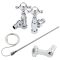 Milano Elizabeth - White Traditional Dual Fuel Heated Towel Rail - 930mm x 790mm - Choice of Wi-Fi Thermostat and Cable Cover