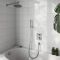 Villeroy & Boch Universal - Thermostatic Shower Bath System with 200mm Round Shower Head, Overflow Bath Filler and Hand Shower (3 Outlet)- Chrome