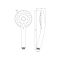 Villeroy & Boch Universal - Thermostatic Shower System with 250mm Square  Shower Head and Hand Shower (2 Outlet)  - Chrome