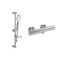 Villeroy & Boch Universal - Round Thermostatic Bar Shower Valve with Riser Rail and Hand Shower (1 Outlet) - Chrome