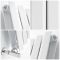 Milano Viti - White Diamond Panel Vertical Designer Radiator - 1780mm x 420mm (Double Panel)