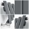 Milano Viti - Anthracite Diamond Panel Vertical Designer Radiator - 1780mm x 420mm (Single Panel)