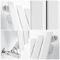 Milano Viti - White Diamond Panel Vertical Designer Radiator - 1780mm x 560mm (Single Panel)
