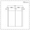 Milano Lurus - White Modern Wall Hung Bathroom Mirrored Cabinet - 650mm x 600mm