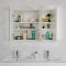 Milano Lurus - White Modern Mirrored Cabinet - 900mm x 650mm