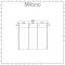 Milano Lurus - White Modern Mirrored Cabinet - 900mm x 650mm