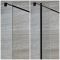 Milano Nero - Walk-In Shower Enclosure with Tray - Choice of Sizes and Hinged Return Panel Option