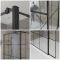 Milano Barq - Walk-In Shower Enclosure with Tray - Choice of Sizes and Hinged Return Panel Option