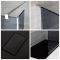 Milano Portland-Luna - Smoked Glass Walk-In Chrome Shower Enclosure with Tray - Choice of Size and Hinged Return Panel Option