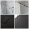 Milano Portland - Chrome Corner Walk-In Shower Enclosure with Slate Tray - Choice of Size and Hinged Return Panel Option
