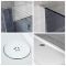 Milano Portland-Luna - Smoked Glass Corner Walk-In Chrome Shower Enclosure with Tray - Choice of Size and Hinged Return Panel Option
