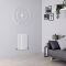 Milano Aruba - White Horizontal Designer Radiator - 600mm x 413mm (Single Panel)