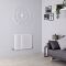 Milano Aruba - White Horizontal Designer Radiator - 600mm x 826mm (Single Panel)