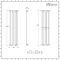 Milano Aruba - White Vertical Designer Radiator - 1400mm x 354mm (Single Panel)