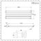 Milano Aruba - White Horizontal Designer Radiator - 472mm x 1400mm (Double Panel)