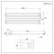 Milano Aruba - White Horizontal Designer Radiator - 472mm x 1400mm (Single Panel)