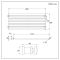 Milano Aruba - White Horizontal Designer Radiator - 590mm x 1400mm (Single Panel)