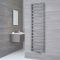 Terma ZigZag - Silver Vertical Heated Towel Rail - 1780mm x 500mm