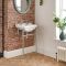 Milano Richmond - Traditional Close Coupled Toilet and Washstand Basin Set