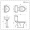 Milano Towneley - Traditional Close Coupled Toilet and Pedestal Basin Set