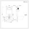 Milano Dalton - White Modern Wall Hung Toilet with Tall Wall Frame - Choice of Flush Plate