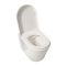 Milano Ballam - White Modern Rimless Wall Hung Toilet with Short Wall Frame - Choice of Flush Plate