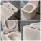 Milano Elswick - White Modern Wall Hung Toilet with Short Wall Frame - Choice of Flush Plate