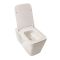 Milano Elswick - White Modern Wall Hung Toilet with Short Wall Frame - Choice of Flush Plate