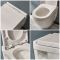 Milano Newby - White Modern Wall Hung Toilet with Short Wall Frame - Choice of Flush Plate