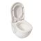 Milano Newby - White Modern Wall Hung Toilet with Short Wall Frame - Choice of Flush Plate
