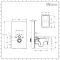 Milano Arca - Black 500mm Compact WC Unit with Longton Toilet