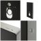 Milano Arca - Black 500mm Compact WC Unit with Farington Rimless Toilet