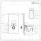 Milano Nero - Black Modern 500mm WC Unit with Wall Hung Toilet
