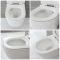 Milano Arca - Black 500mm Compact WC Unit with Overton Rimless Toilet