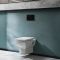 Milano Sandringham - Traditional Wall Hung Toilet with Tall Wall Frame - Choice of Flush Plate