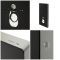 Milano Nero - Black Modern 500mm Compact WC Unit with Wall Hung Toilet and Basin