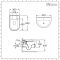 Milano Irwell - White Modern Rimless Wall Hung Basin and Toilet Set