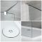 Milano Portland - Chrome Walk-In Shower Enclosure with Tray - Choice of Size