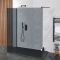 Milano Nero-Luna - Smoked Glass 2 Sided Walk-In Shower Enclosure with Slate Tray - Choice of Sizes