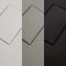 Milano Florence - Fluted Glass Black Walk-In Shower Enclosure with Slate Tray - Choice of Sizes