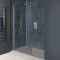 Milano Hunston - Brushed Nickel Walk-In Shower Enclosure with Slate Tray - Choice of Sizes